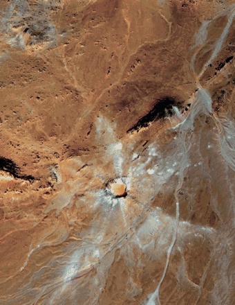 Satellite-image-Kamil-crater-Geology
