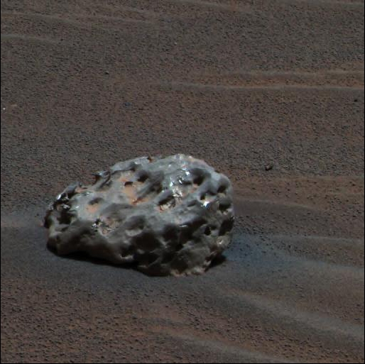 Meteorite on Mars: Heat Shield Rock - first meteorite identified on Mars
