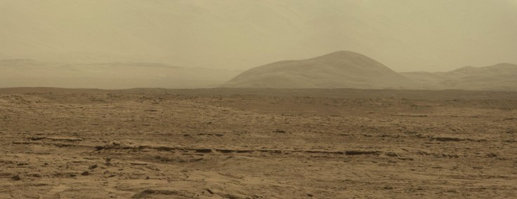 Valley panorama of Mars landscape