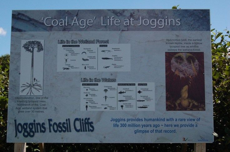 Old sign as you come to the cliffs