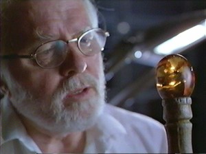 The premise of Jurassic Park was that DNA was retrieved from blood in insects trapped in amber. Repeated tests of amber dated to be millions of years old has thus far yielded no evidence of intact DNA molecules.