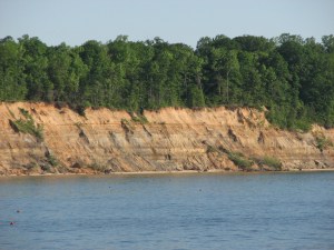 Calvert Cliffs along the Chesapeake Bay in Maryland. http://camano130.blogspot.com/2010/05/family-and-friends-through-maryland.html