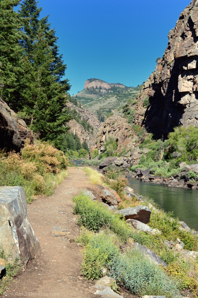 The Gunnison River just below the Blue Mesa Dam.  