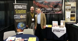 Myself (Joel) and Ken Wogelmuth at the Solid Rock Lectures booth at ETS 2014.  