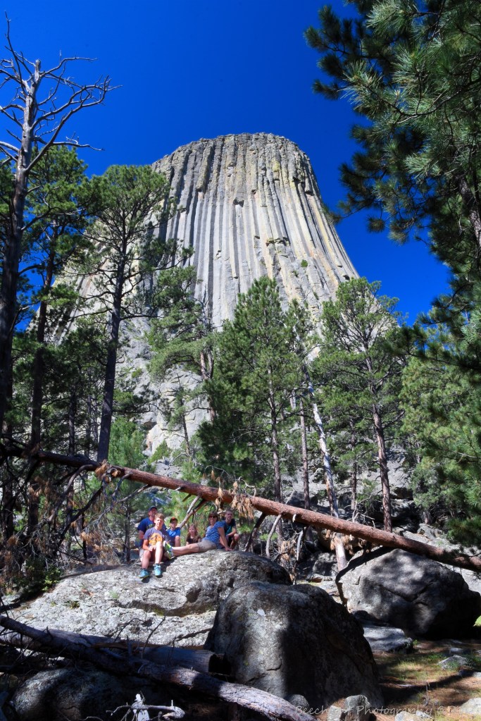 Another family shot from the hike around the base of the tower. Photo: Joel Duff