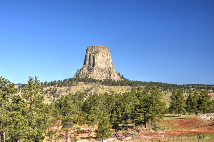 Devils Tower, Wyoming. HDR composition looking from the south. Image: Joel Duff, June 2016.