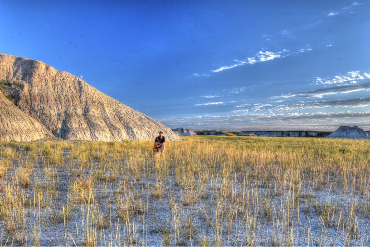 Sunrise just east of Wall, South Dakota at a small outcrop of "badlands." Photo: Joel Duff via tripod. 